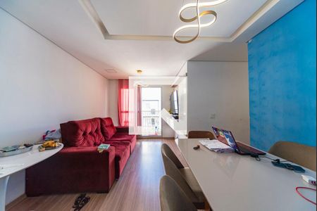 Sala de apartamento à venda com 3 quartos, 72m² em Vila Homero Thon, Santo André