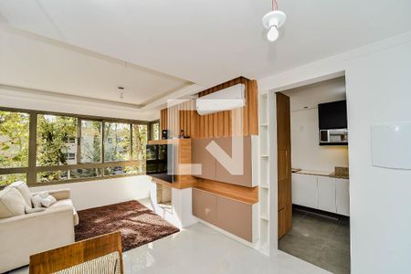 Sala de apartamento para alugar com 1 quarto, 49m² em Boa Vista, Porto Alegre