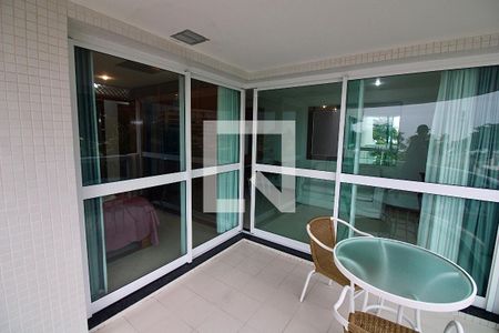 Varanda da Sala de apartamento para alugar com 1 quarto, 52m² em Barra da Tijuca, Rio de Janeiro