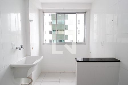Detalhe da área de serviço de apartamento à venda com 2 quartos, 58m² em União, Belo Horizonte