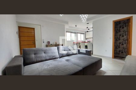 Sala de apartamento à venda com 2 quartos, 120m² em Vila Alzira, Santo André
