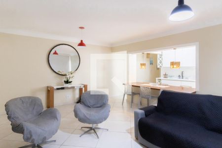Sala de apartamento para alugar com 3 quartos, 126m² em Vila Alzira, Guarujá
