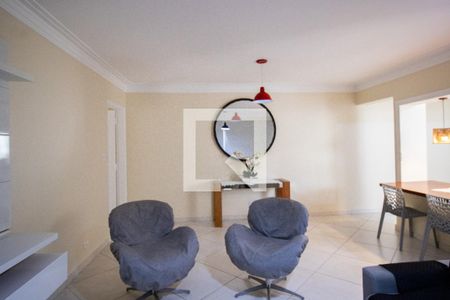 Sala de apartamento para alugar com 3 quartos, 126m² em Vila Alzira, Guarujá