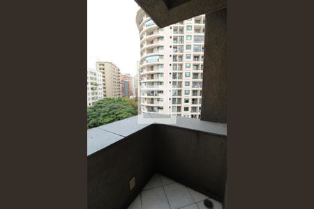 Varanda de kitnet/studio para alugar com 1 quarto, 28m² em Itaim Bibi, São Paulo