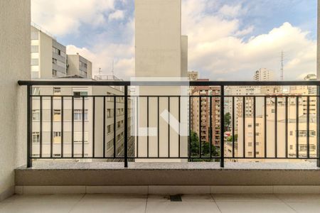 Varanda de kitnet/studio para alugar com 1 quarto, 30m² em Vila Buarque, São Paulo