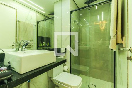 Banheiro  de apartamento à venda com 1 quarto, 45m² em Vila Gomes Cardim, São Paulo