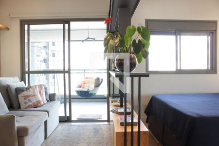 Sala e Quarto de apartamento para alugar com 2 quartos, 49m² em Pinheiros, São Paulo