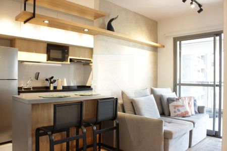 Sala de apartamento para alugar com 1 quarto, 49m² em Pinheiros, São Paulo