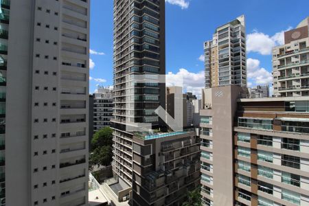 Vista da Varanda de kitnet/studio à venda com 1 quarto, 31m² em Indianópolis, São Paulo