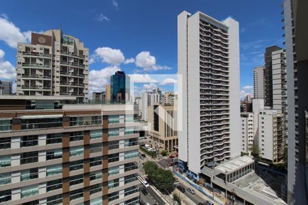 Vista da Varanda de kitnet/studio à venda com 1 quarto, 31m² em Indianópolis, São Paulo