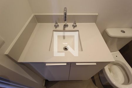 Banheiro de kitnet/studio à venda com 1 quarto, 31m² em Indianópolis, São Paulo