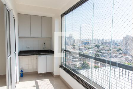 Varanda e área de serviço de apartamento à venda com 1 quarto, 37m² em Cambuci, São Paulo