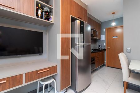 Salas de Estar e Jantar de apartamento à venda com 1 quarto, 24m² em Santana, São Paulo