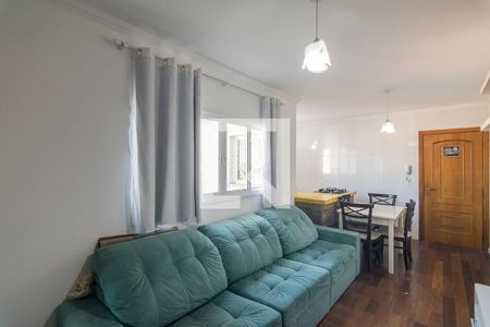 Sala de apartamento à venda com 2 quartos, 100m² em Vila Alzira, Santo André