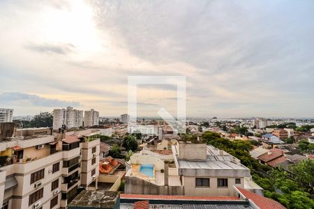Vista da sala de apartamento à venda com 2 quartos, 60m² em São Sebastião, Porto Alegre