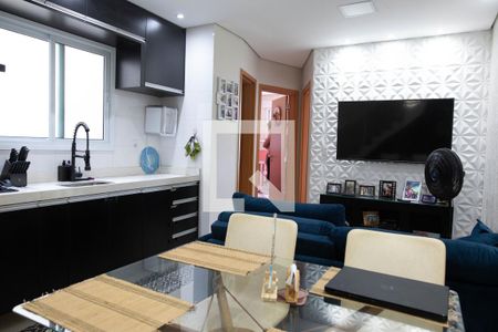 Sala de apartamento à venda com 2 quartos, 90m² em Parque Erasmo Assunção, Santo André