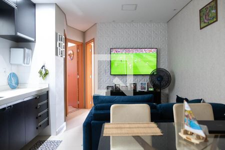 Sala de apartamento à venda com 2 quartos, 90m² em Parque Erasmo Assunção, Santo André