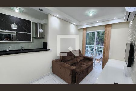 Sala de apartamento para alugar com 2 quartos, 64m² em Marapé, Santos