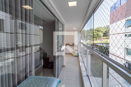 Varanda da sala 1 de apartamento à venda com 3 quartos, 200m² em Castelo, Belo Horizonte