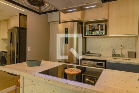 Cozinha  de apartamento para alugar com 1 quarto, 35m² em Vila Guarani (z Sul), São Paulo