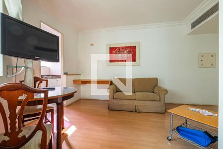 Sala/Cozinha de apartamento para alugar com 1 quarto, 32m² em Cerqueira César, São Paulo