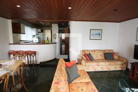 Sala de apartamento para alugar com 4 quartos, 115m² em Balneario Cidade Atlantica, Guarujá