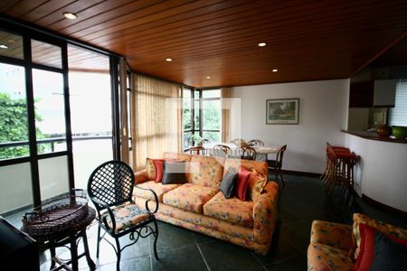 Sala de apartamento para alugar com 4 quartos, 115m² em Balneario Cidade Atlantica, Guarujá