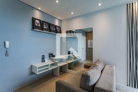 Sala de Estar de apartamento para alugar com 1 quarto, 43m² em Loteamento Mogilar, Mogi das Cruzes
