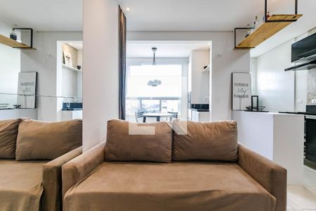 Sala de Estar de apartamento para alugar com 1 quarto, 43m² em Loteamento Mogilar, Mogi das Cruzes