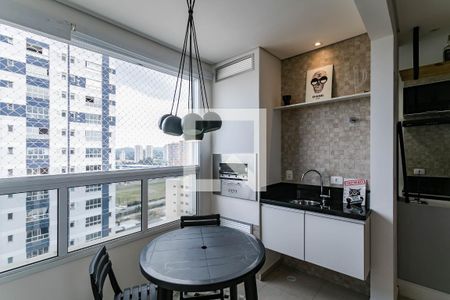 Sala de Jantar de apartamento para alugar com 1 quarto, 43m² em Loteamento Mogilar, Mogi das Cruzes