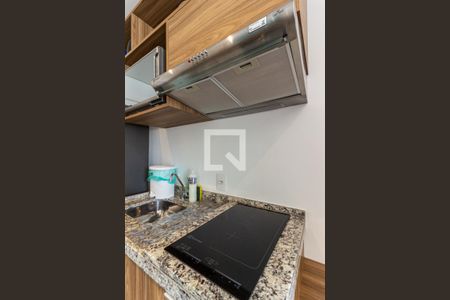 Cozinha - Cooktop de kitnet/studio para alugar com 1 quarto, 27m² em República, São Paulo