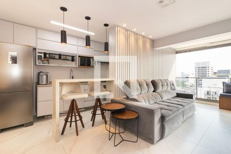 Sala de apartamento à venda com 2 quartos, 72m² em Indianópolis, São Paulo