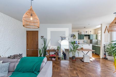 Sala de apartamento para alugar com 3 quartos, 124m² em São Lucas, Belo Horizonte