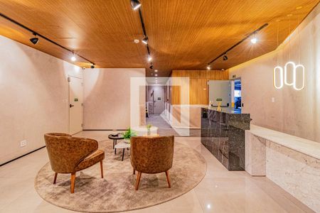 Studio para alugar com 26m², 1 quarto e sem vaga Studio para alugar com 26m², 1 quarto e sem vagaHall de entrada