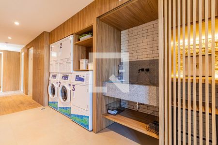 Studio para alugar com 26m², 1 quarto e sem vaga Studio para alugar com 26m², 1 quarto e sem vagaLavanderia prédio