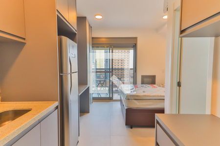 Studio - Cozinha e Quarto de kitnet/studio para alugar com 1 quarto, 26m² em Butantã, São Paulo