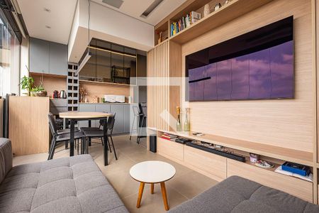 Sala de apartamento à venda com 1 quarto, 42m² em Cerqueira César, São Paulo
