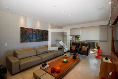 Sala de apartamento à venda com 4 quartos, 209m² em Lourdes, Belo Horizonte