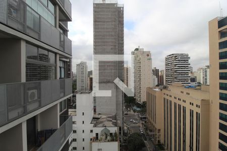 Vista da Sala de kitnet/studio para alugar com 1 quarto, 40m² em Indianópolis, São Paulo