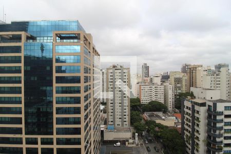 Vista da Sala de kitnet/studio para alugar com 1 quarto, 40m² em Indianópolis, São Paulo