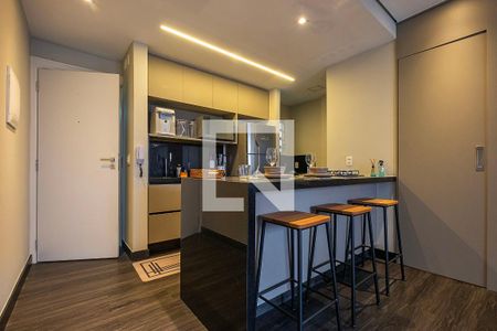 Sala/Cozinha de apartamento para alugar com 1 quarto, 47m² em Pinheiros, São Paulo
