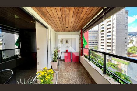 varanda de apartamento à venda com 4 quartos, 190m² em Funcionários, Belo Horizonte