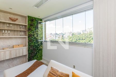 Varanda da Sala de apartamento para alugar com 4 quartos, 164m² em Buritis, Belo Horizonte