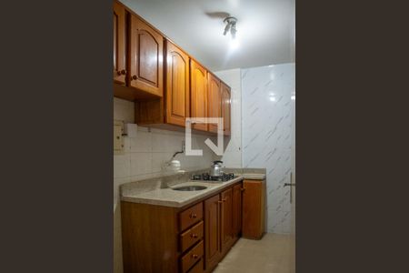 Cozinha  de apartamento à venda com 1 quarto, 43m² em Farroupilha, Porto Alegre