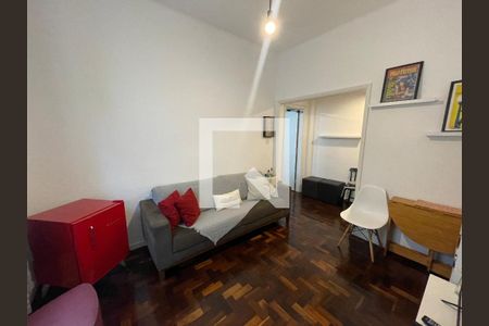 Sala de apartamento para alugar com 1 quarto, 45m² em Glória, Rio de Janeiro
