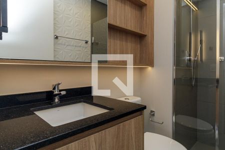 Banheiro de kitnet/studio à venda com 1 quarto, 30m² em Centro, São Paulo