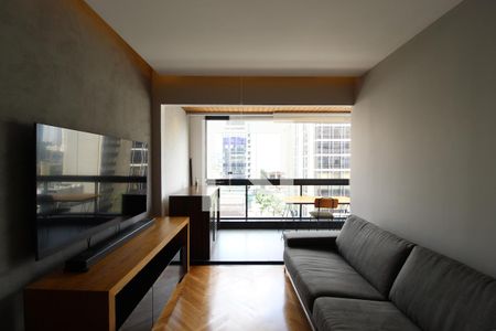 Sala de apartamento para alugar com 1 quarto, 62m² em Vila Olímpia, São Paulo