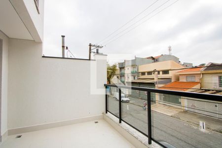 Varanda da sala de casa à venda com 3 quartos, 194m² em Vila Pires, Santo André