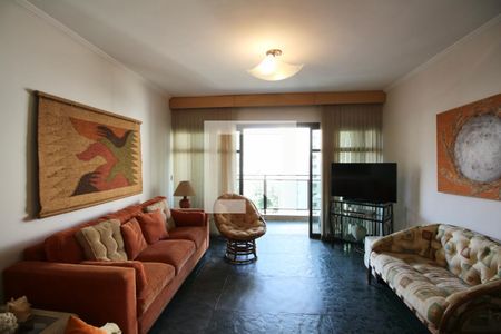 Sala de apartamento para alugar com 4 quartos, 220m² em Pitangueiras, Guarujá