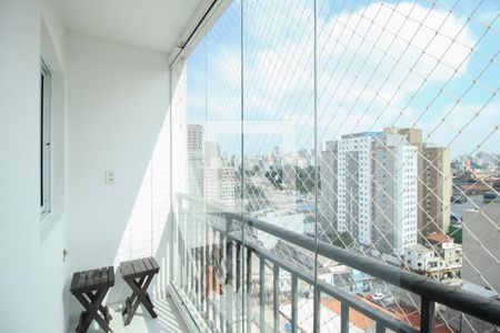 Varanda da sala de kitnet/studio para alugar com 1 quarto, 28m² em Brás, São Paulo